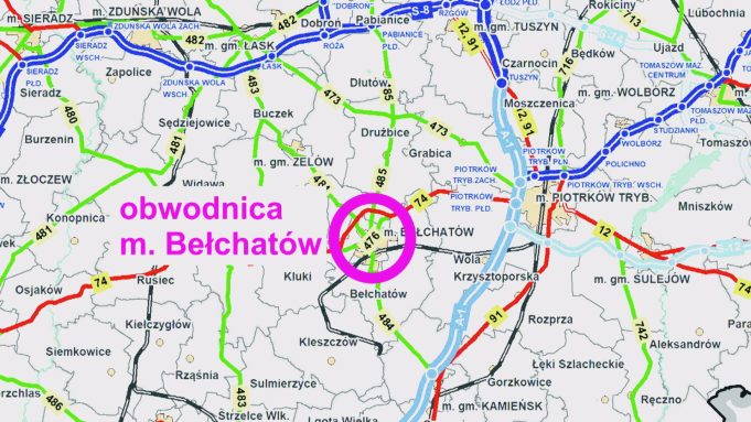 Nowa obwodnica wschodnia Bełchatowa ze wsparciem Rządowego Funduszu Rozwoju Dróg