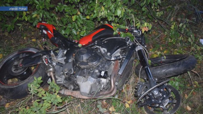 Motocyklista stracił panowanie nad pojazdem