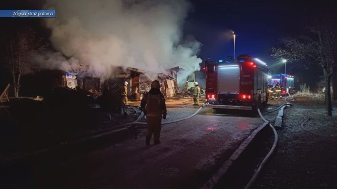 Pożar w gminie Szczerców