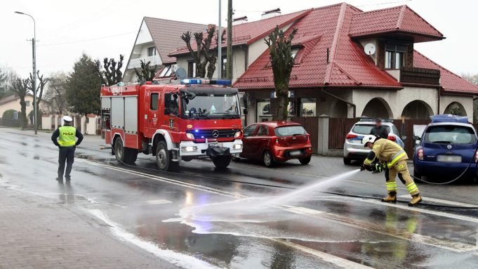 Kolizja przy Wojska Polskiego, ruchem kierowali policjanci