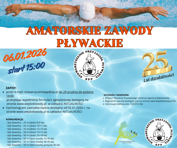 Amatorskie Zawody Pływackie z okazji 25-lecia