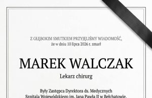 Nie żyje dr Marek Walczak